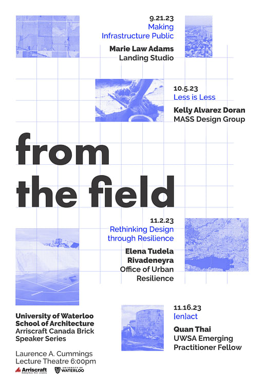 Lecture poster design by Eva Sabourin, courtesy of the University of Waterloo School of Architecture
