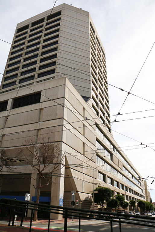 Called a "glorified parking structure" by locals: 1455 Market St. (Photo: Katie Brigham; via kqed.org)