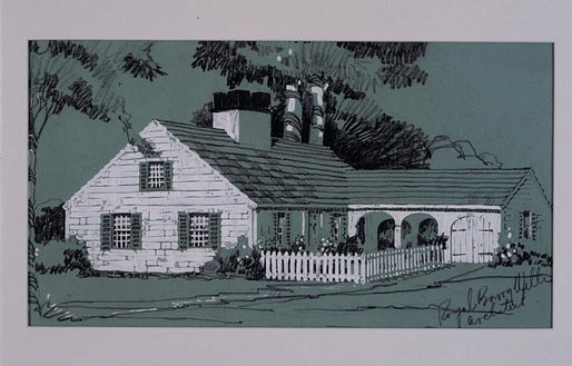 Elevation drawing from “Better Homes for Budgeteers.” Royal Barry Wills (1895-1962) Architect. Image courtesy of Historic New England