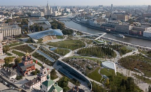 Zaryadye Park by Diller Scofidio + Renfro with Sergey Kuznetsov, & Hargreaves Associates & Citymakers, located in Moscow. Image: Diller Scofidio + Renfro.