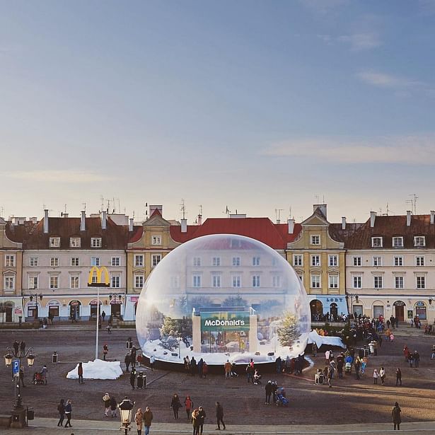 Giant Snow Globe by Polidomes