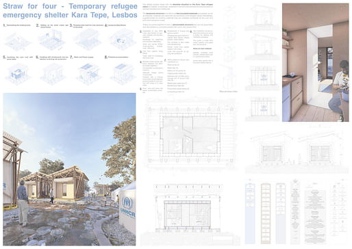 Student award winner - Straw for four by Paul Schuchmann Eric Schmitz Sophie Jule Düngenheim Lara Silvia Hofbauer of The Trier University of Applied Sciences, Hochschule Trier​ (Germany). Image courtesy Buildner