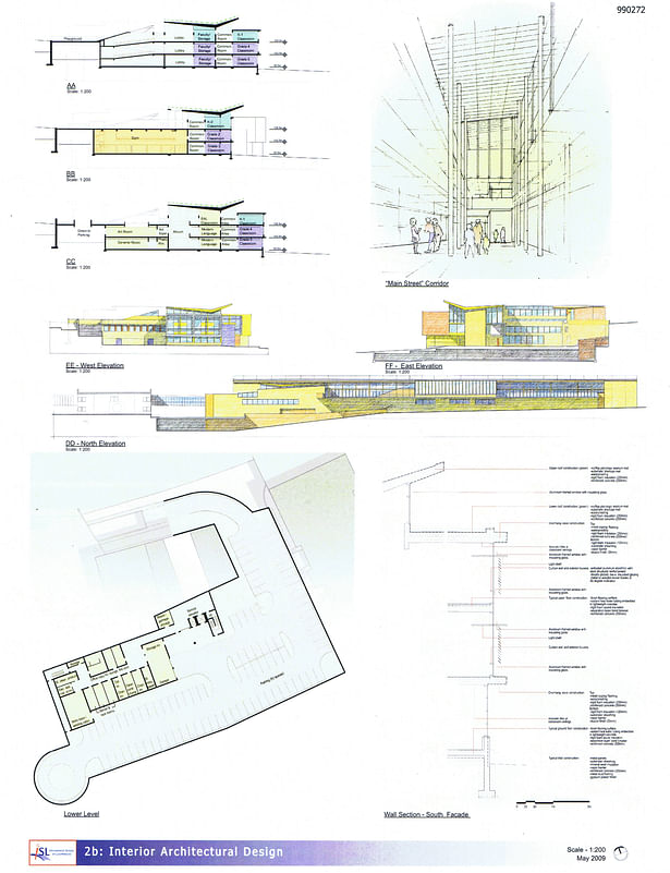 Sections, Elevations, Underground Parking Plan