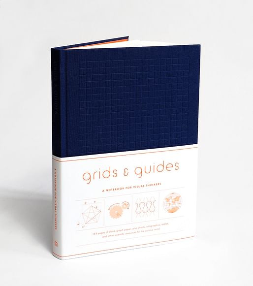 Grids & Guides Notebook for Visual Thinkers in navy. Photo courtesy of Princeton Architectural Press.