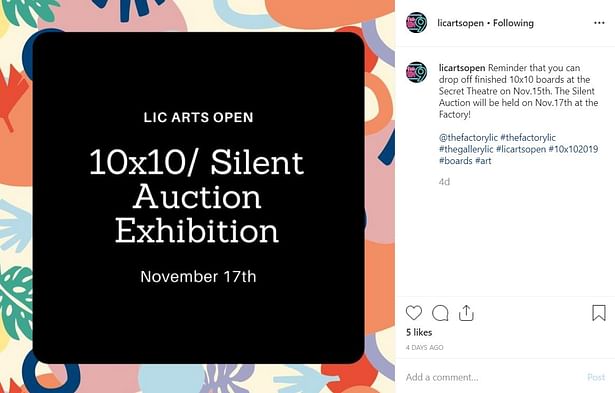 10x10 Silent Auction Poster