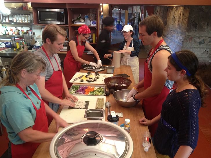 Sushi night is a community effort at Taliesin West. Photo: Jason Silverman