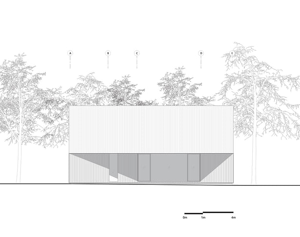 Shear House by stpmj, South Elevation