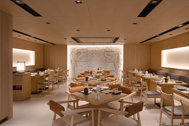 Interiors of all-day-dining, creating an upbeat vibe and luxury dining experience