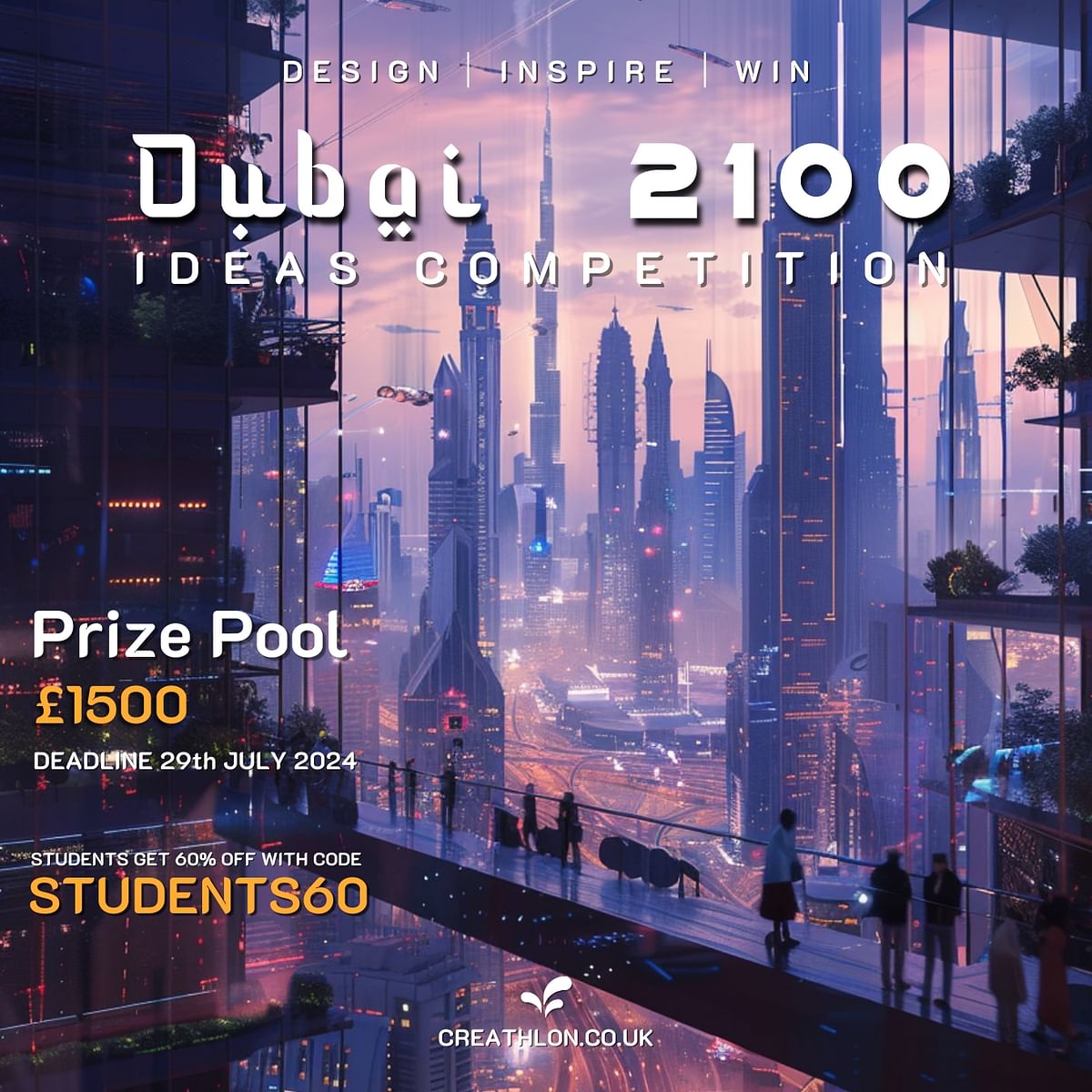 FINAL CALL : DUBAI 2100 Ideas Competitions by Creathlon