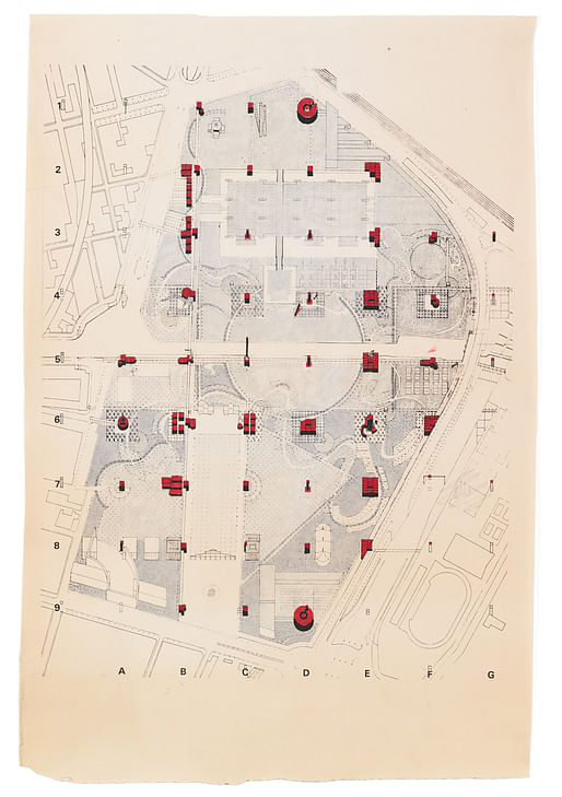 Bernard Tschumi, Sketch 1982 Parc de la Villette © BTA