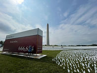 Artist Suzanne Brennan Firstenberg's moving Covid memorial opens on the National Mall