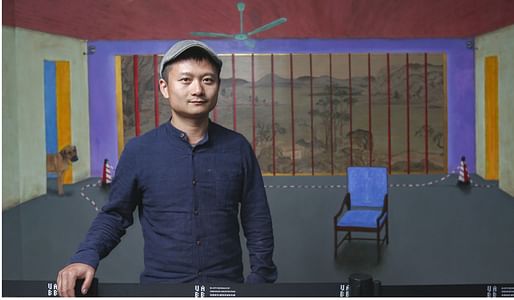 Chinese French artist Hu Jiamin insists his piece is not strictly a political work. Photo: SCMP