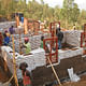 The first EarthBag house under construction in Masoro Village, Rwanda. Photo via Masoro Project Indiegogo page.