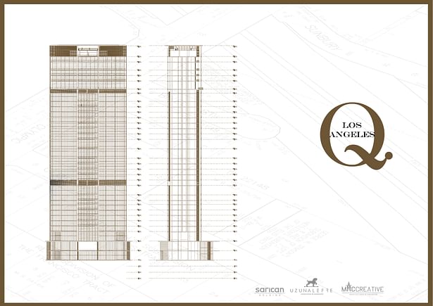 Losangelas Q Tower Architectural skyscraper design ® maccreative