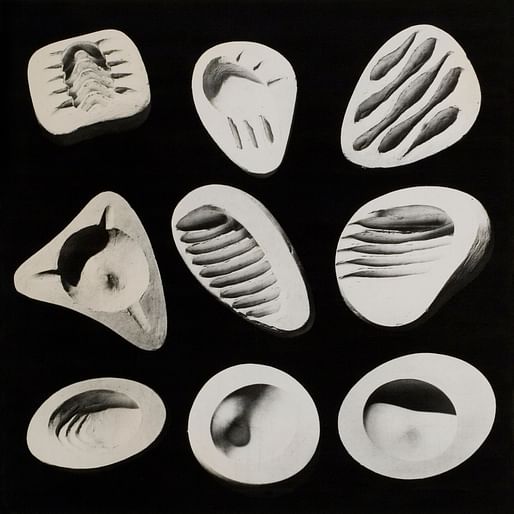 Isamu Noguchi, Ashtray Prototypes, c. 1945–48. Plaster.The Noguchi Museum Archives. ©INFGM / ARS