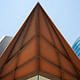 The angles evoke the precedent of the City of London Information Centre - an important part of the client brief.