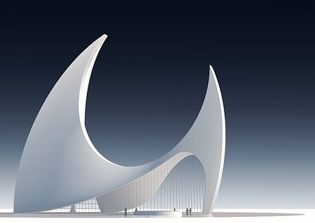 a proposal for a mosque in Qatar via Nir Ben Natan