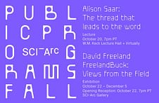 Get Lectured: SCI-Arc, Fall '21