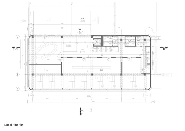 Second floor plan ellement architects