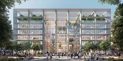 A multi-story courtyard anchors new Foster + Partners-designed office building in Luxembourg
