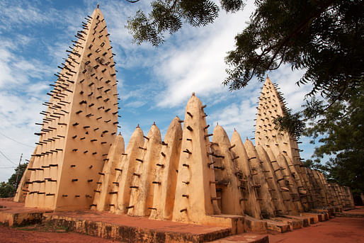 The Grand Mosque of Bobo-Dioulasso, Burkina Faso via Wikimedia Commons photo by Geri aka qiv (CC BY-SA 2.0)