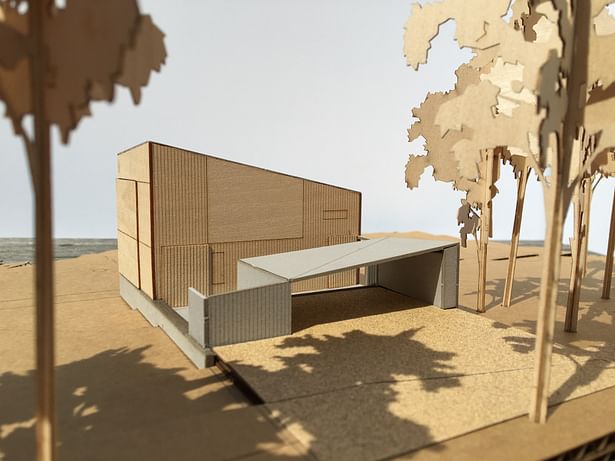 Black Point Beach House - Model (Faulkner Architects) 