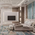 Mastering Elegance: Antonovich Group's Bespoke Master Bedroom Design Execution
