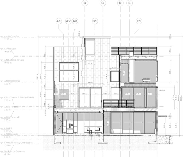 Section plan. PAUL CREMOUX studio