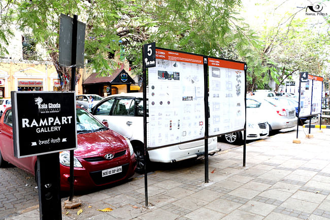 The State of Architecture Allied Event: Charles Correa Gold Medal Shortlisted Entries on display at Rampart Gallery Stands Photo Credits: Abhijeet Bhujade