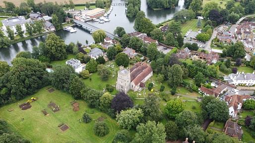The remnants of an 8th-century monastery have been uncovered along the Thames, next to Holy Trinity Church in the Berkshire village of Cookham. All Photos: Courtesy University of Reading