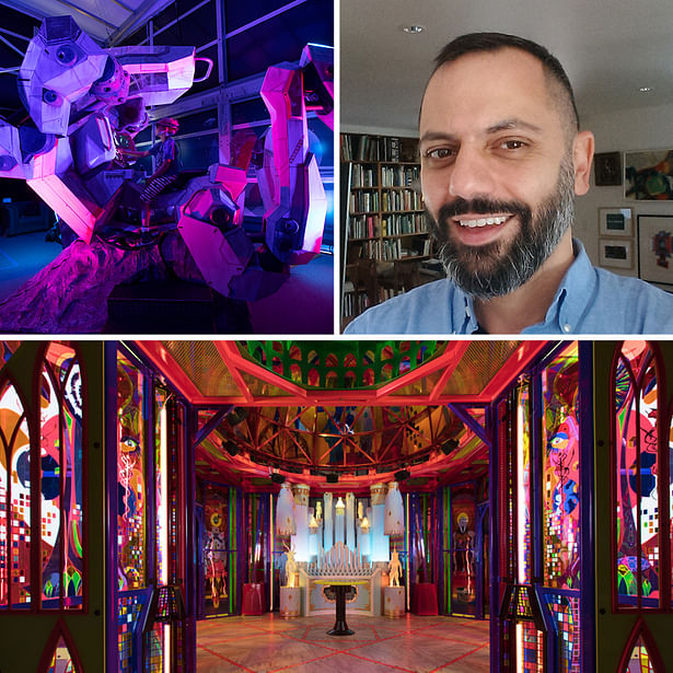 IMAGES clockwise from upper left * The Navigator, design by MEOW WOLF, photographed by Kate Russell * Anthony Guida * Kaleidoscopic Cathedral, design by MEOW WOLF, photographed by Kate Russell
