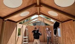 Shigeru Ban and the Cooper Union to exhibit Paper Log House at The Glass House's 75th anniversary