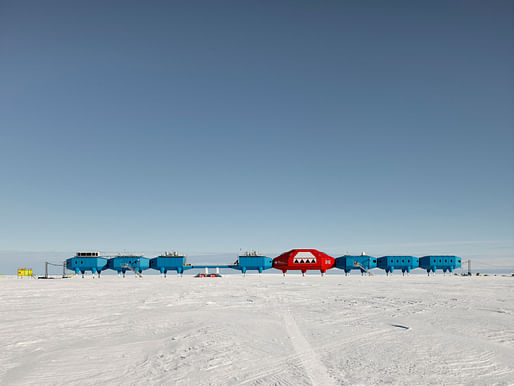 The British Halley VI research station, designed by Hugh Broughton Architects, opened in 2013. Photo: James Morris.