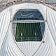 Aerial view of the completed Al Janoub Stadium in Al Wakrah, Qatar. Image courtesy of Zaha Hadid Architects.