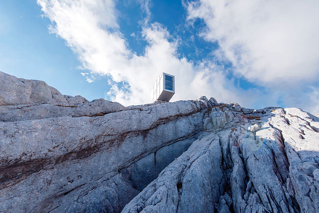 OFIS Winter Cabin on Mount Kanin. Photo credit: Janez Martincic