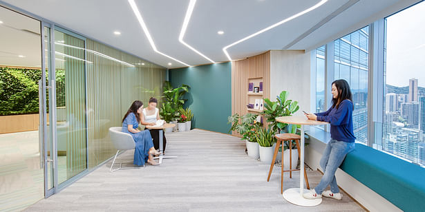 Modern office building interior design by Space Matrix