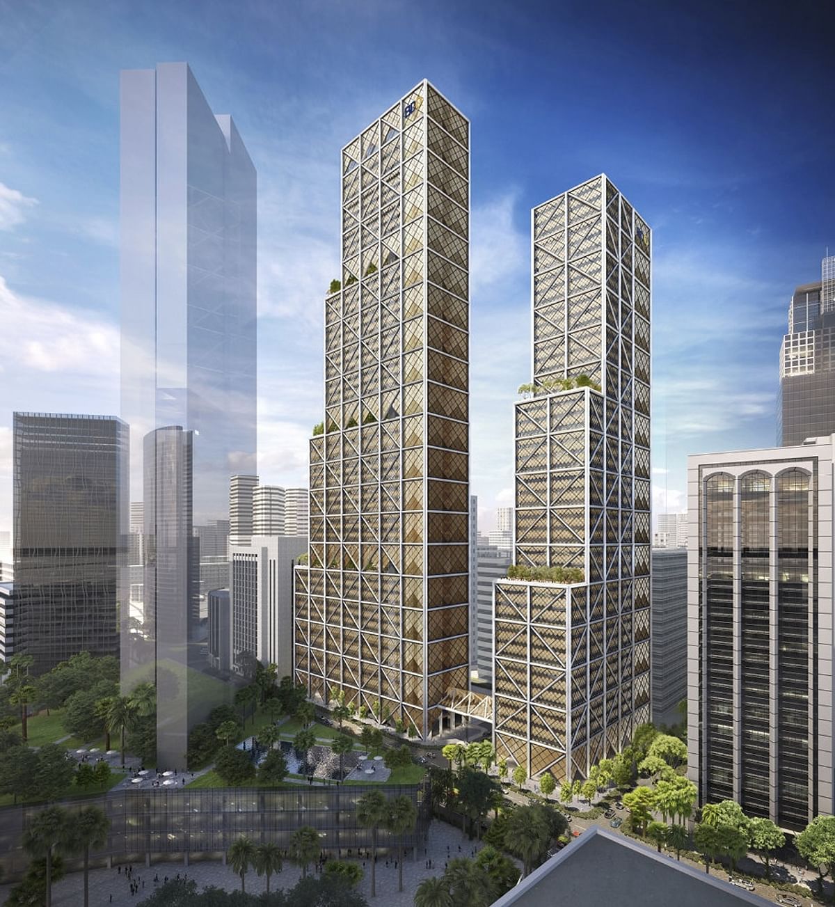 Foster + Partners begins construction of stepping Manila towers