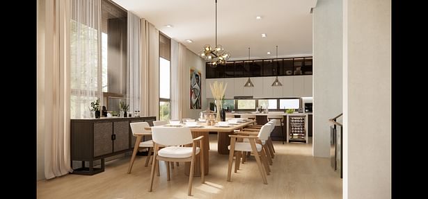 Open Plan Living Dining and Kitchen Desig 