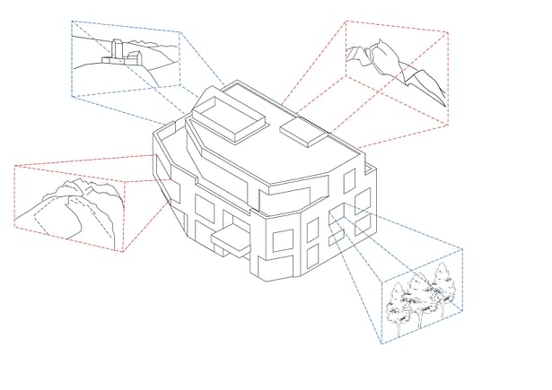 Axonometry views Apropos Architects