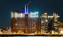 Brooklyn’s historic Domino Sugar Factory restoration lights up with signs of progress