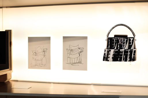 The Louis Vuitton x Frank Gehry booth at Art Basel Miami Beach. Image courtesy Louis Vuitton.