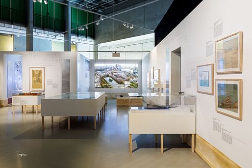 Installation view of 'Water Cities Rotterdam' at the Nieuwe Instituut. Image: © Aad Hoogendoorn