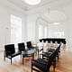 Main floor. Reading room with vintage chairs and Eye Table by Finn Juhl. © 2011 – do mal o menos