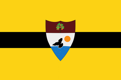 The flag of Liberland – what could be the world's newest country (and tax haven). Credit: Liberland.org