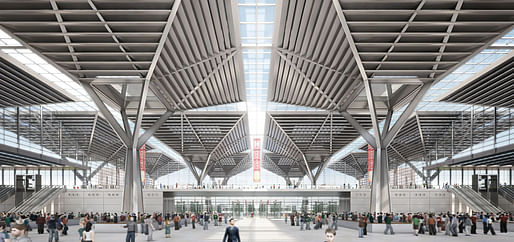 Entrance hall with view on the main central thoroughfare (Image: gmp · von Gerkan, Marg and Partners · Architects)