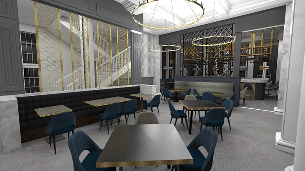 Restaurant - Dining Area Perspective