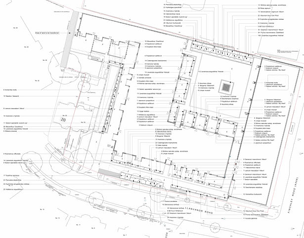 Davis Landscape Architecture Finchley Road London Residential Landscape Technical Construction Planting Plan