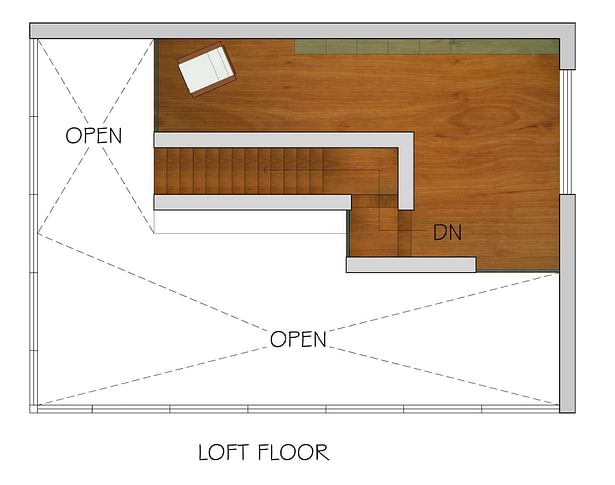Loft Floor plan_ rendering