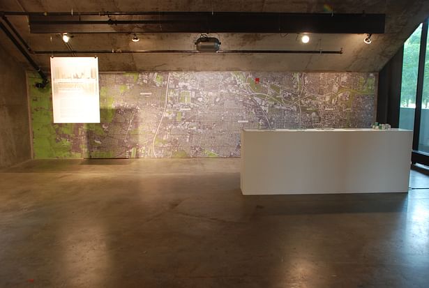 I led the installation of a large scale map (100+ 11'x17' Sheets) across opposite wall