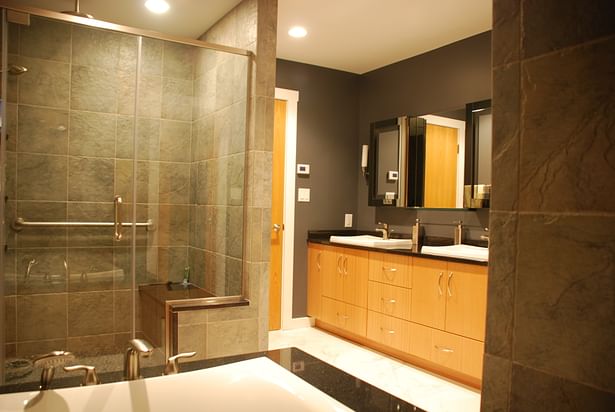 Post construction master bathroom